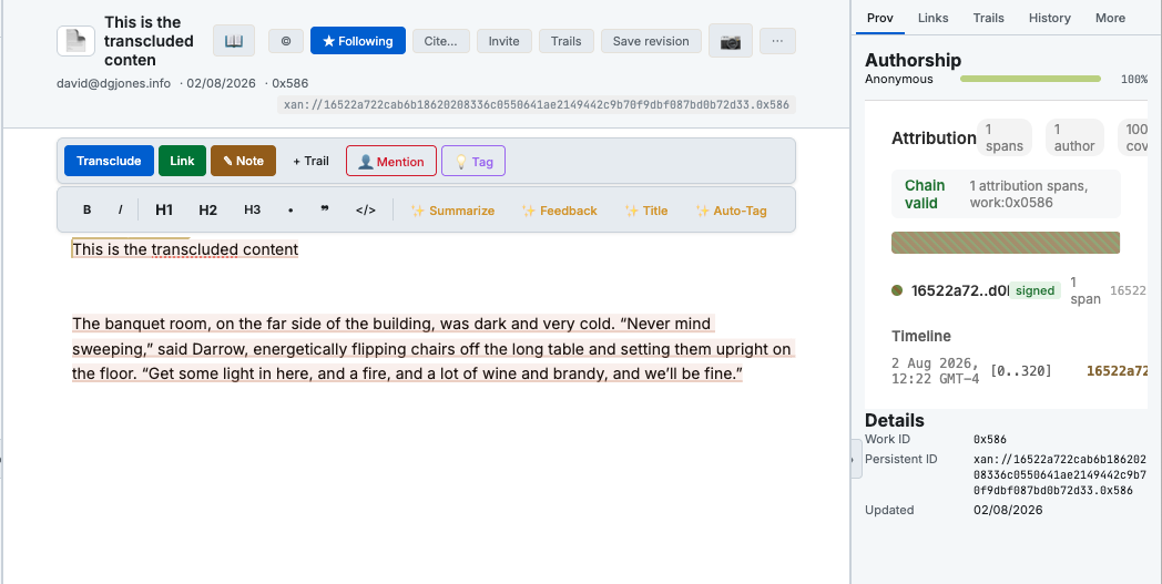 Source document with original content